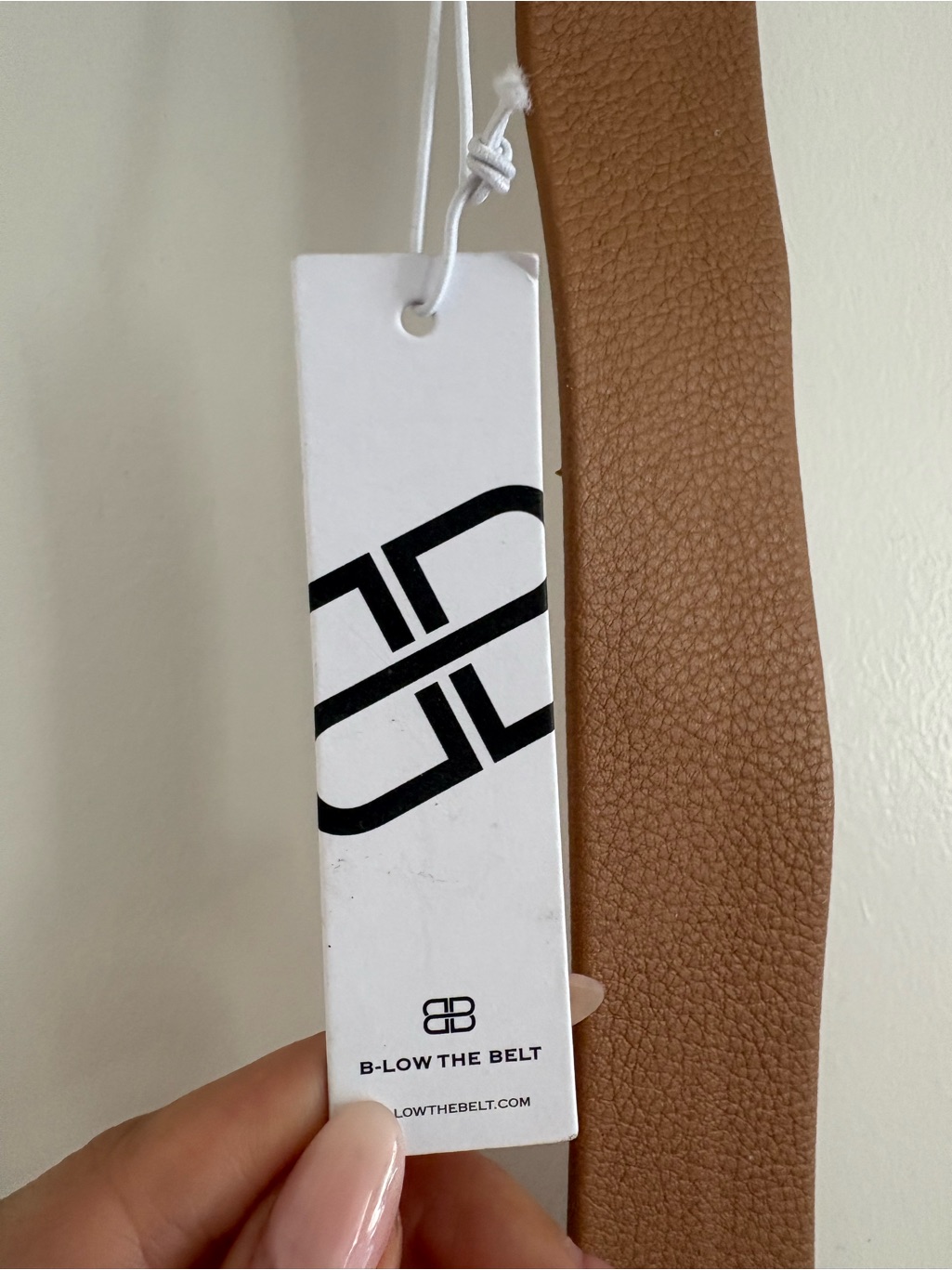B-Low The Belt Tan Leather Belt With Gold Hardware — image 2 of 3